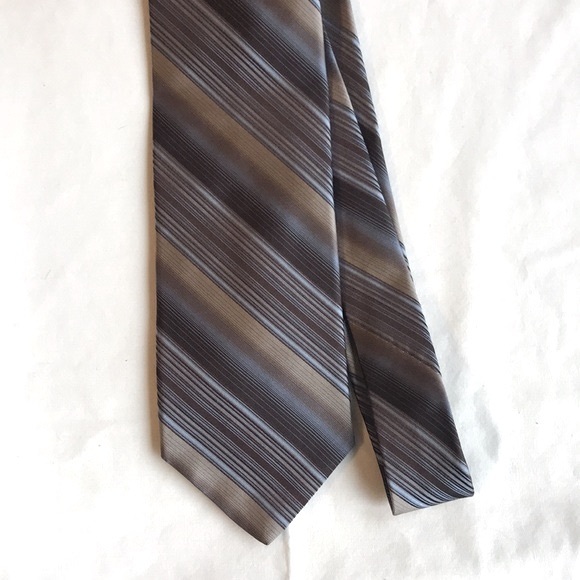 MURANO Earthy Striped SILK TIE *Hand Tailored* - Picture 4 of 9